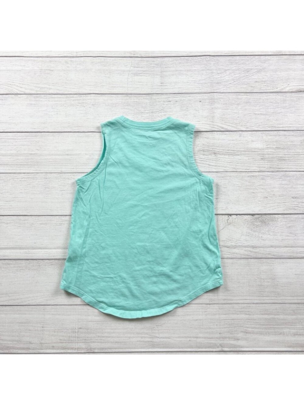 Nike Girls Sleeveless Aqua Tank Top Swoosh Logo L - Picture 3 of 4